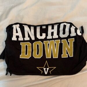 Black and Gold Anchor Down T-Shirt